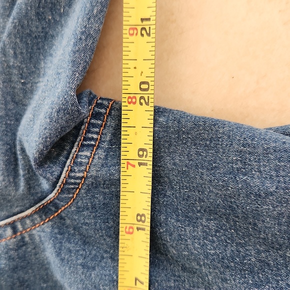 BOB MACKIE Wearable Art Vintage Embroidered Women's Designer Denim Shirt Small - Picture 12 of 12